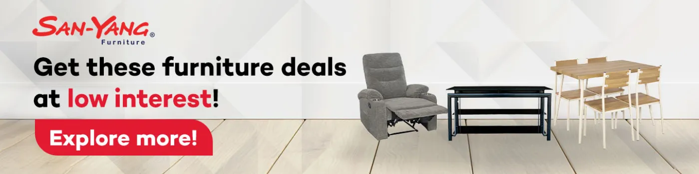 Banner showing Sanyang furniture deals at shoppingmall