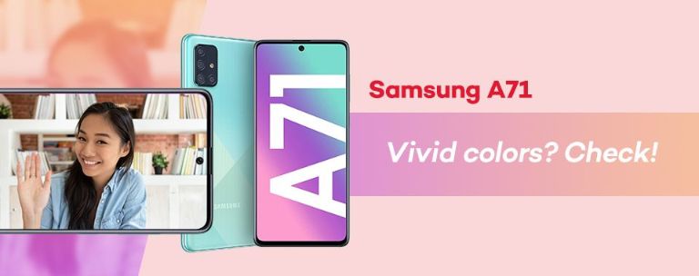 Samsung A71 best vlogging phone